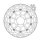 Moto-Master Halo series floating brake rotor BRAKE ROTORS Moto Master