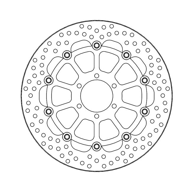Moto-Master Halo series floating brake rotor BRAKE ROTORS Moto Master