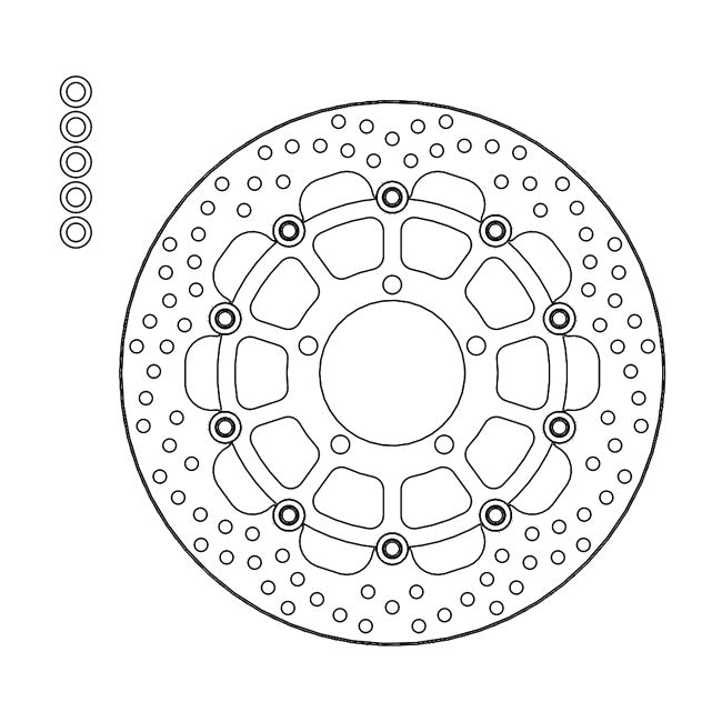 *6 DAYS EXTRA TRANSIT TIME* Moto-Master Halo series floating brake rotor BRAKE ROTORS Moto Master