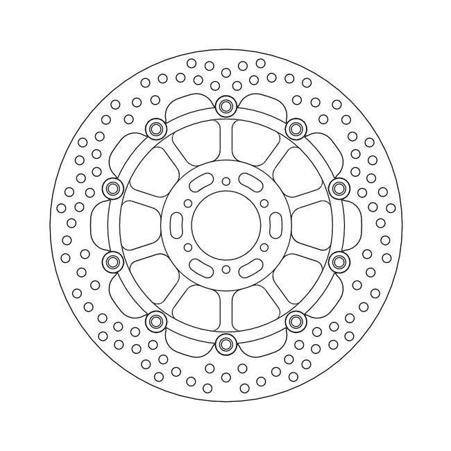 Moto-Master Halo series floating brake rotor BRAKE ROTORS Moto Master