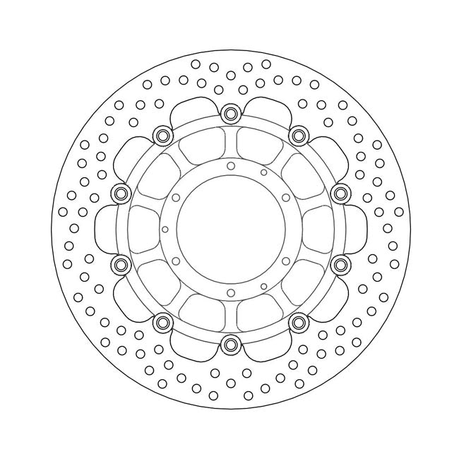 Moto-Master Halo series floating brake rotor BRAKE ROTORS Moto Master