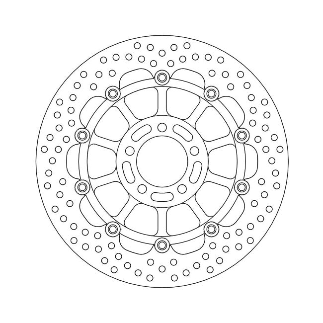 Moto-Master Halo series floating brake rotor BRAKE ROTORS Moto Master