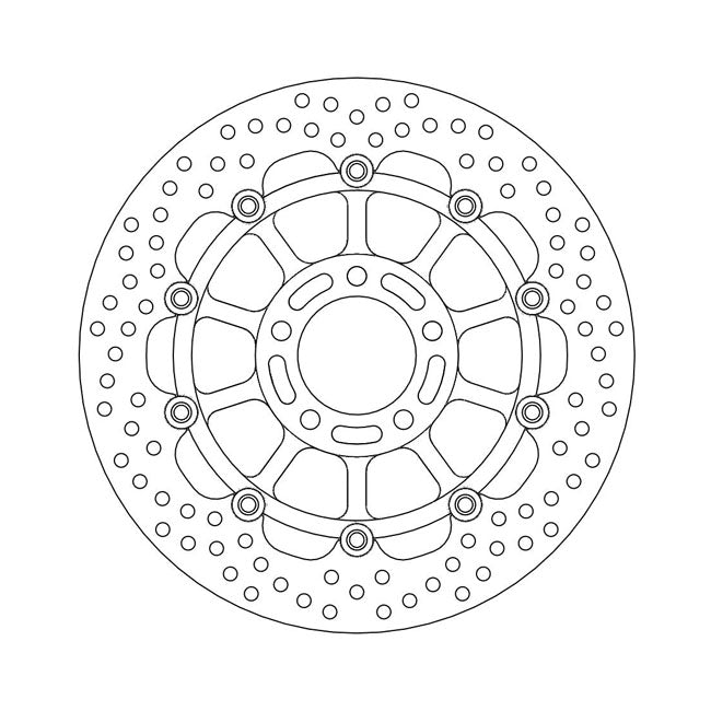 Moto-Master Halo series floating brake rotor BRAKE ROTORS Moto Master