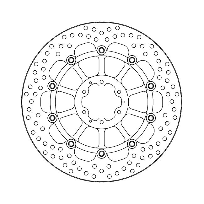 Moto-Master Halo series floating brake rotor BRAKE ROTORS Moto Master
