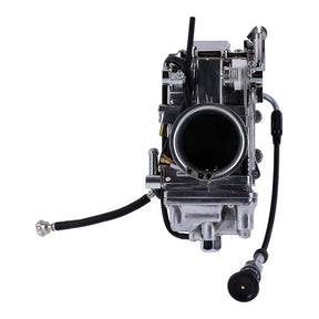 Mikuni HSR48 Smoothbore Carburetors, Polished Finish Carburetors Mikuni