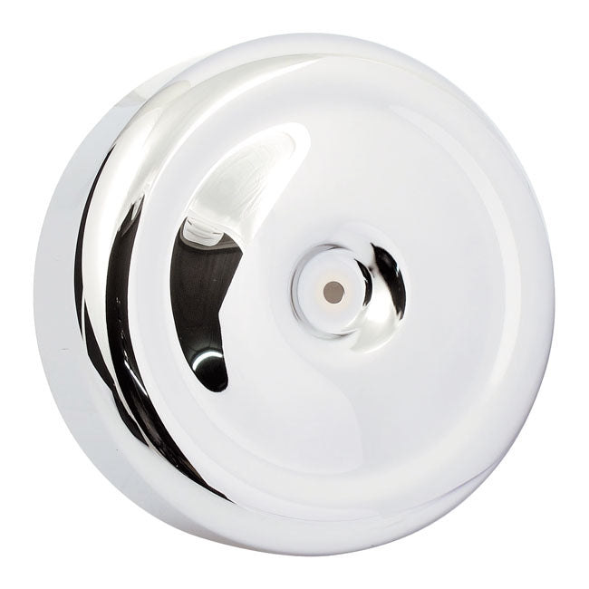 Mikuni, HSR42 air cleaner cover (w/o cut-out). Chrome CARBS MIKUNI REPL PARTS Mikuni