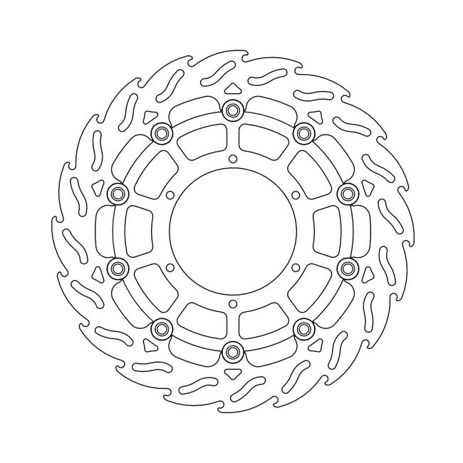 Moto-Master Flame series floating brake rotor BRAKE ROTORS Moto Master
