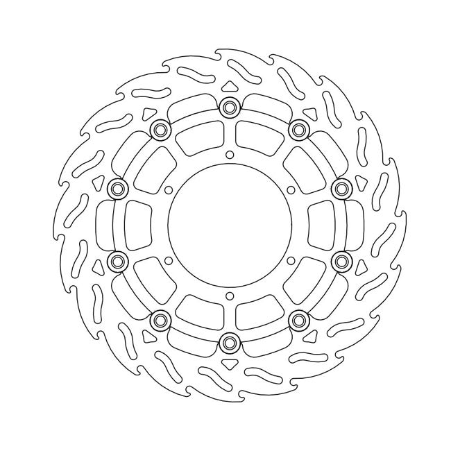 Moto-Master Flame series floating brake rotor BRAKE ROTORS Moto Master
