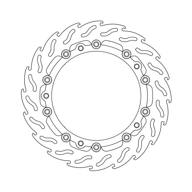 Moto-Master Flame series floating brake rotor BRAKE ROTORS Moto Master