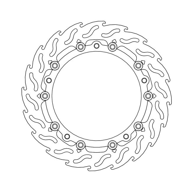 Moto-Master Flame series floating brake rotor BRAKE ROTORS Moto Master