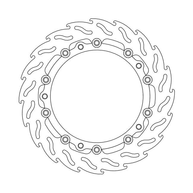 Moto-Master Flame series floating brake rotor BRAKE ROTORS Moto Master