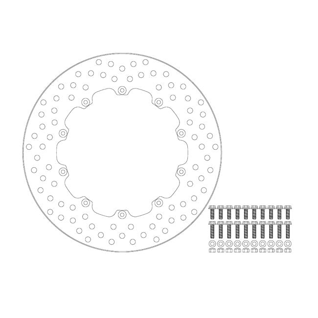 Moto-Master Halo series fixed brake rotor BRAKE ROTORS Moto Master