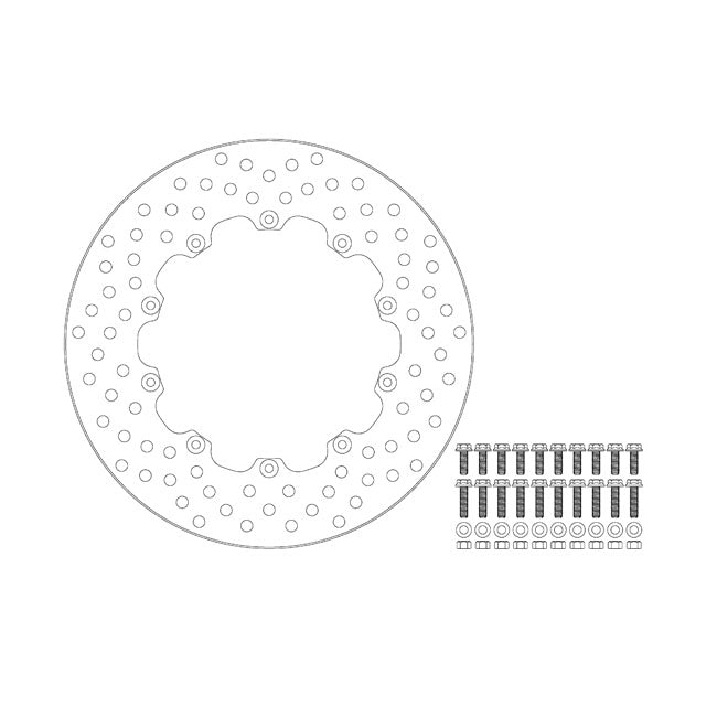 Moto-Master Halo series fixed brake rotor BRAKE ROTORS Moto Master