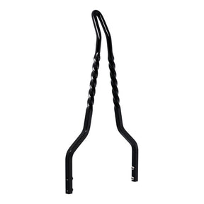 Cycle Visions Twisted Stick sissy bar 18", black SISSY BARS Cycle Visions