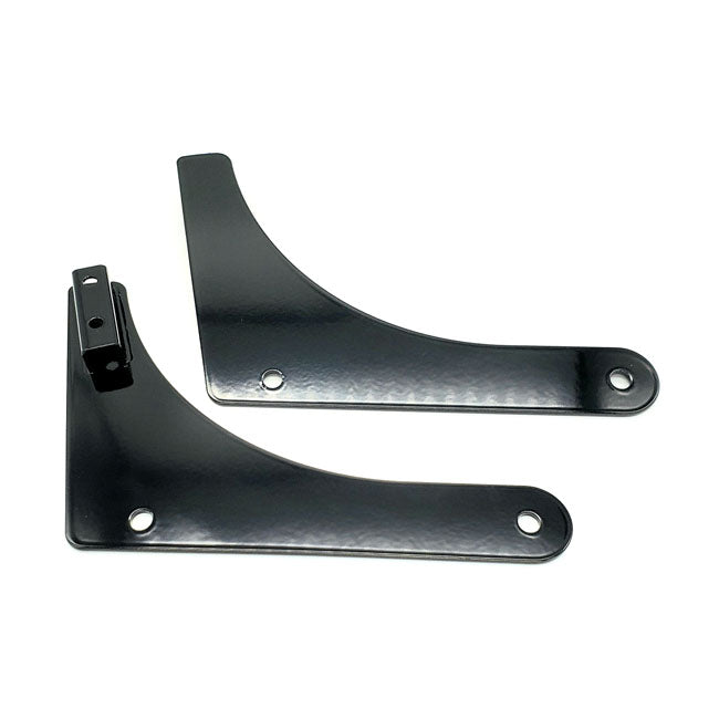 Cycle Visions, rigid sissy bar side plates. Black SISSY BARS SIDE PLATES Cycle Visions