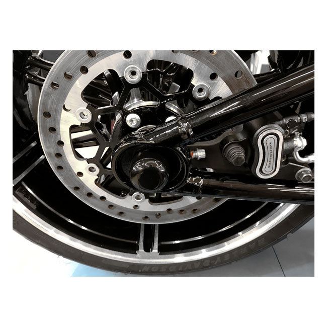 Killer Custom, Rear Axle Cover Set. Gloss Black Axle Covers Killer Custom