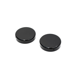 Killer Custom, Fork Tube Cap Bolt Cover Set. Black. 2 Piece Fork Caps Killer Custom