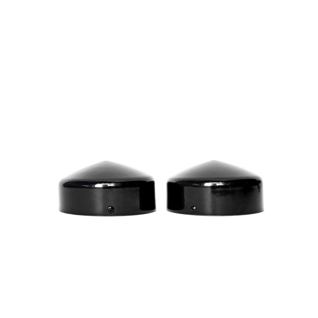 Killer Custom, Fork Tube Cap Bolt Cover Set. Black. 2 Piece Fork Caps Killer Custom