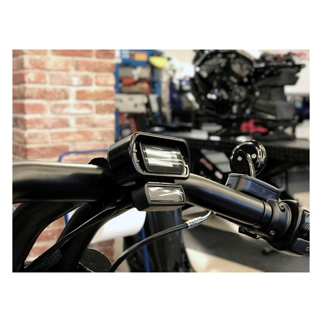 Killer Custom, Speedometer Relocation Housing. Black Instrument Housings Killer Custom