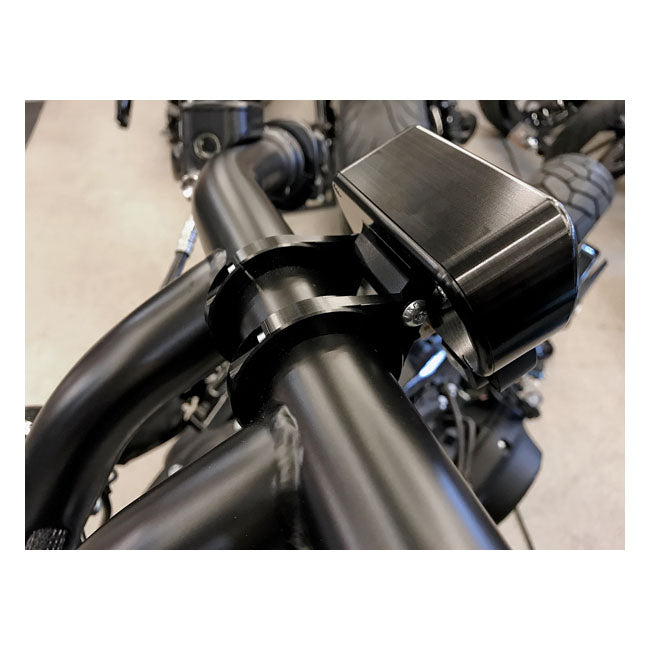 Killer Custom, Speedometer Housing Brackets. 1" Black Instrument Housings Killer Custom