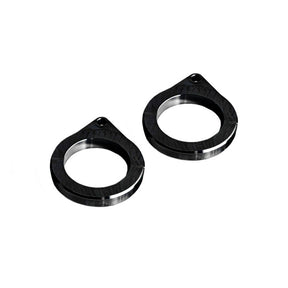 Killer Custom, Speedometer Housing Brackets. 1" Black Instrument Housings Killer Custom