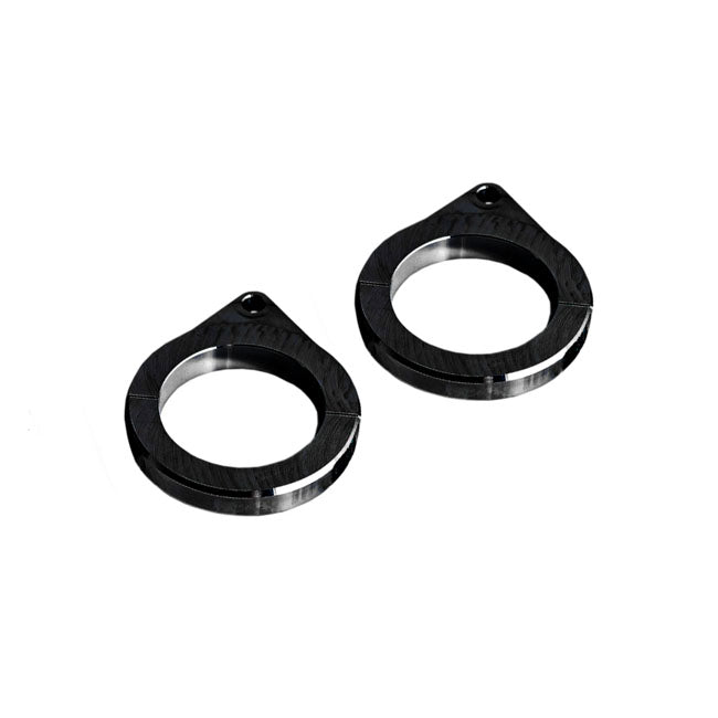 Killer Custom, Speedometer Housing Brackets. 1 1/4" Black Instrument Housings Killer Custom