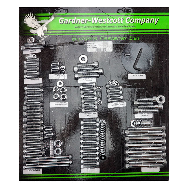 Gw, Builders Fastener Set. Chrome Gardner Westcott