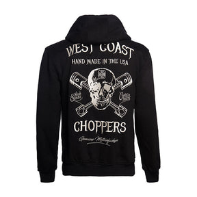 "High Speed" Zip Hoodie - Black Hoodie West Coast Choppers