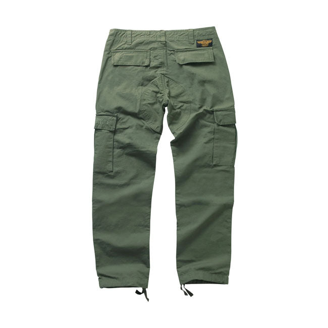 West Coast Choppers "Caine Ripstop" Cargo Pants - Green Pants West Coast Choppers S
