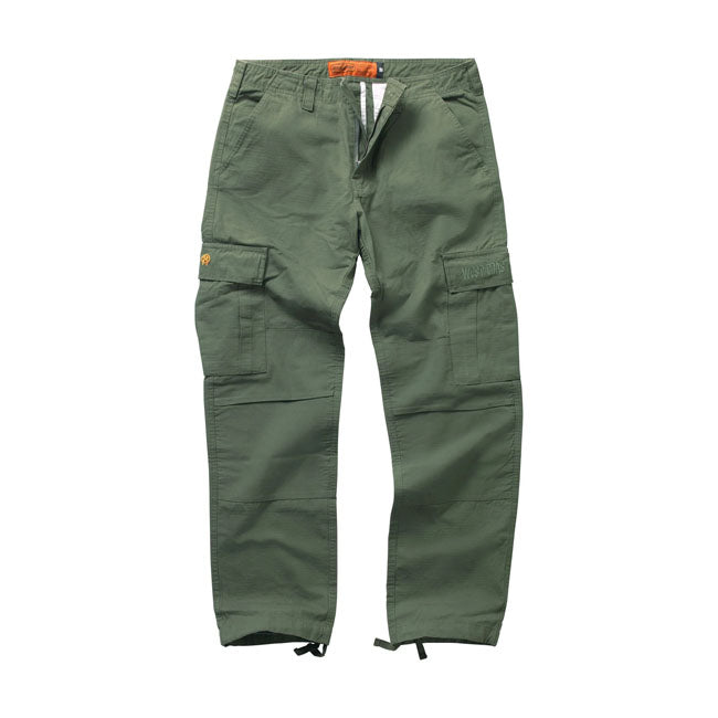 West Coast Choppers "Caine Ripstop" Cargo Pants - Green Pants West Coast Choppers