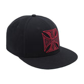 West Coast Choppers "Og Classic" Snapback - Black & Red Caps West Coast Choppers