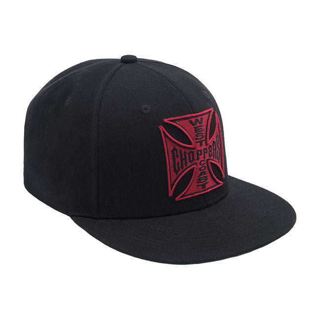 West Coast Choppers "Og Classic" Snapback - Black & Red Caps West Coast Choppers