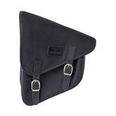 Longride, Swingarm Bag. Black, Waxed Cotton Touring Luggage Longride