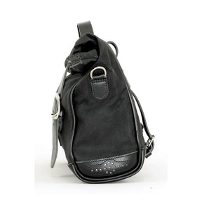 Longride, ''Old Chopper'' Waxed Cotton Saddlebag. Black Touring Luggage Longride