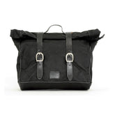 Longride, ''Old Chopper'' Waxed Cotton Saddlebag. Black Touring Luggage Longride