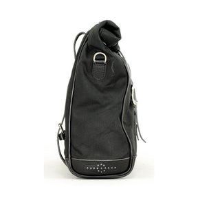 Longride, ''Old Chopper'' Waxed Cotton Saddlebag. Black Touring Luggage Longride