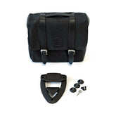 Longride, Click On Classic Saddlebag Waxed Cotton. Black Touring Luggage Longride