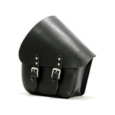 Longride, Swingarm Bag. Smooth, Black Leather. 11.6 Liter Touring Luggage Longride