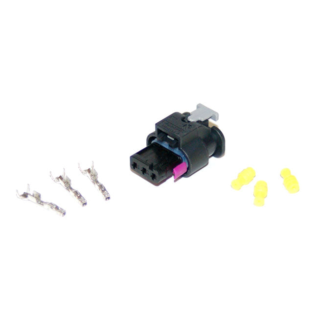 NAMZ, AMP rear fender harness connector kit. Female. 3-pin ELECTRICAL CONNECTORS Namz