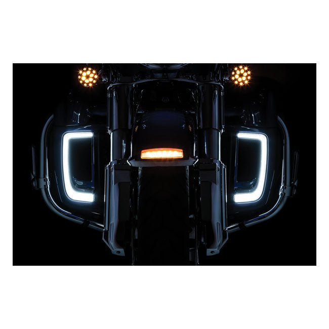 Kuryakyn, Tracer LED lighting for fairing lower grill chrome SADDLEBAGS TRIMS Kuryakyn