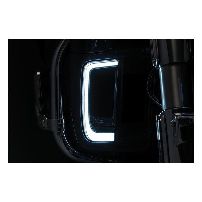 Kuryakyn, Tracer LED lighting for fairing lower grill chrome SADDLEBAGS TRIMS Kuryakyn