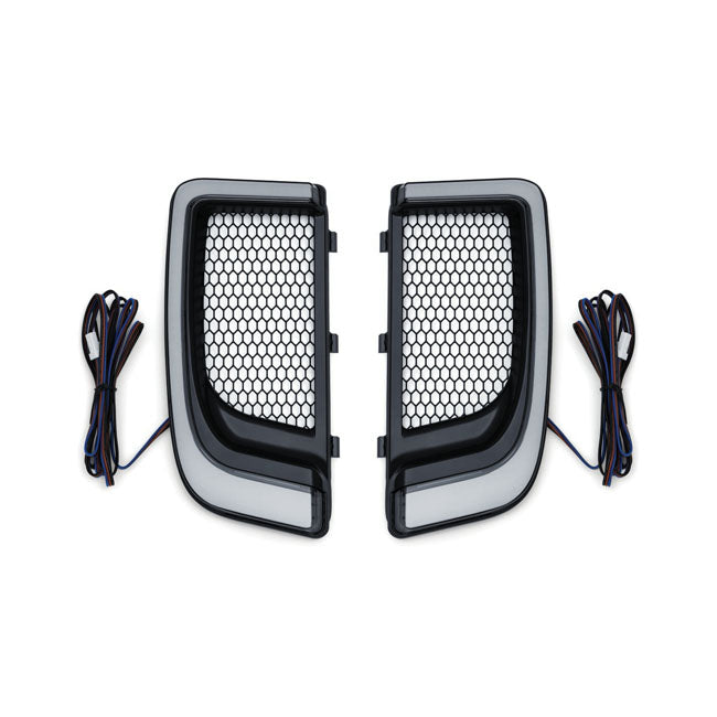 Kuryakyn, Tracer LED lighting for fairing lower grill black SADDLEBAGS TRIMS Kuryakyn
