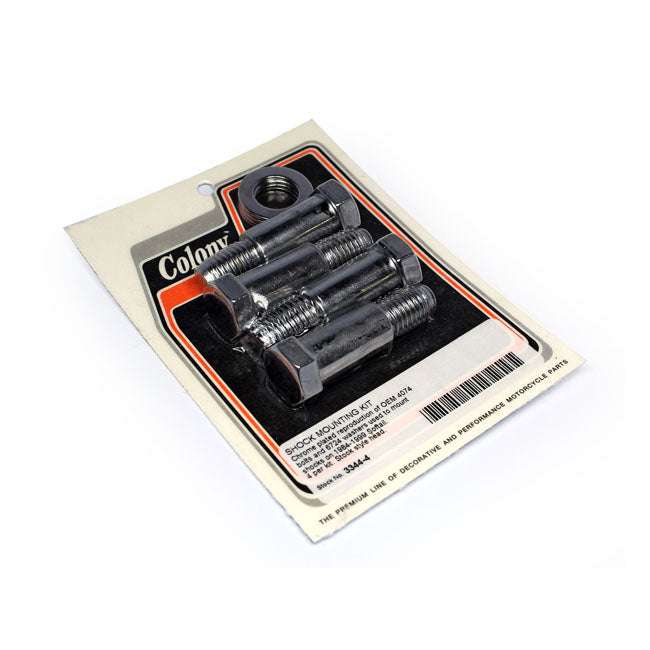 Colony, Softail shock mount kit. Chrome Colony
