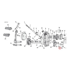 Screw, Countersunk Head. Bumper Plate Kickstarter Transmission Parts Mcs