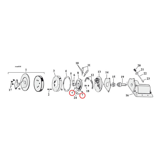 Roll Pin, Ratchet Top Transmission Roll Pins Mcs