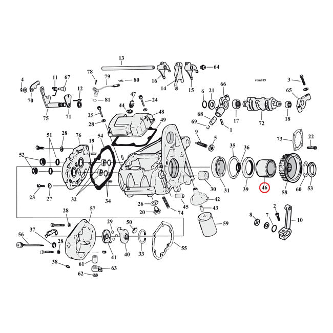Spacer, Transmission Sprocket Transmission Misc Mcs