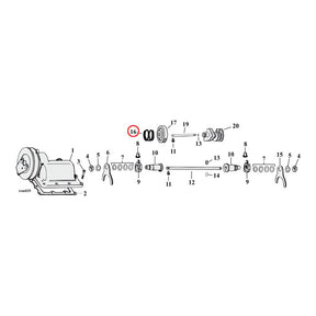 Spring, Shifter Gear / Starter Clutch Transmission Top Cover Parts Mcs