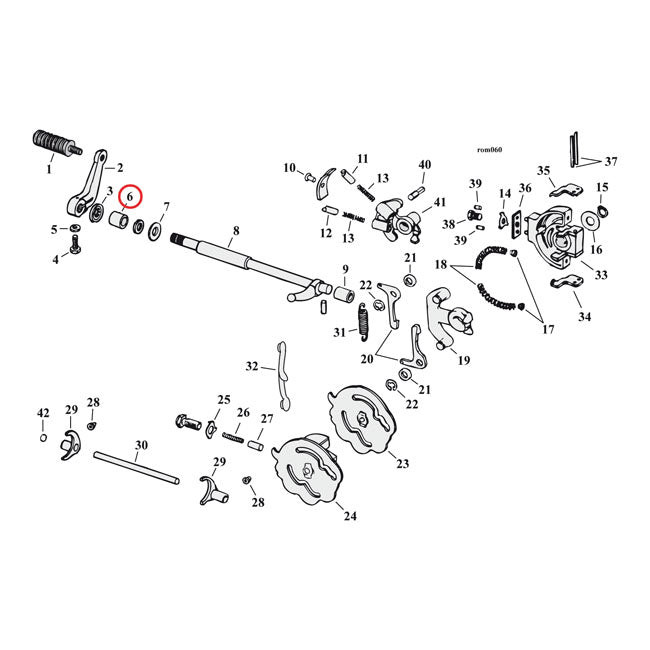 Bushing, Shifter Shaft Shifter Shaft Bushings Mcs