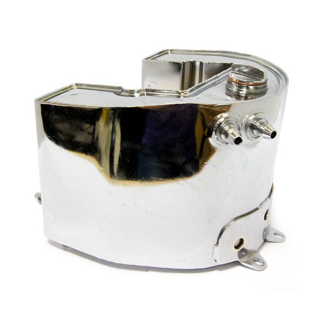 Oil Tank, Horseshoe Top Fill. Chrome Oil Tank Mcs