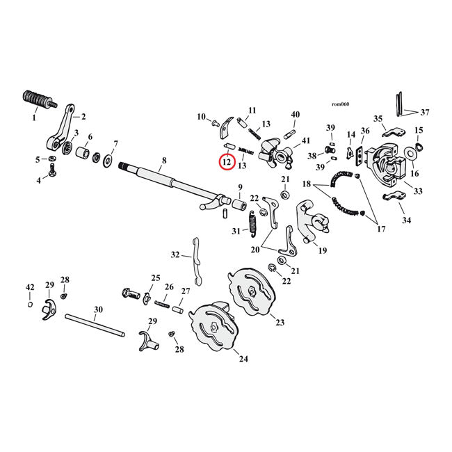 Shifter Pawl, Right. Without Spring Transmission Top Cover Parts Mcs
